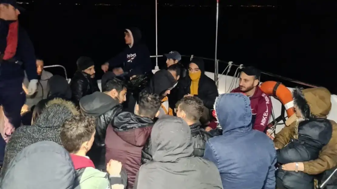 Bodrum'da 60 Düzensiz Göçmen Kurtarıldı