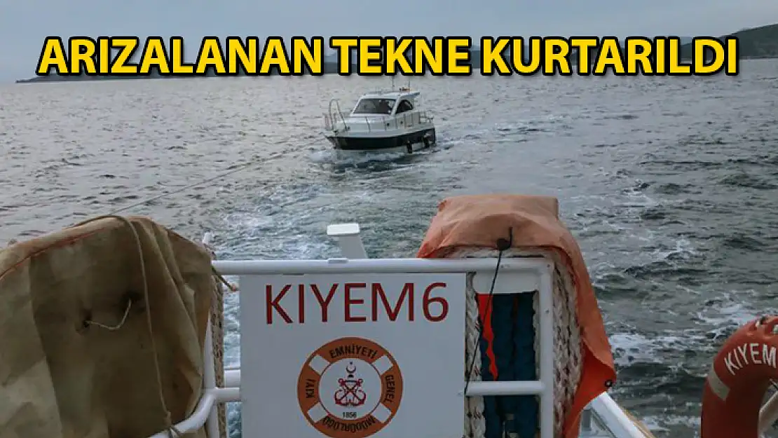Bodrum'da İki Kişinin Bulunduğu Tekne Kurtarıldı