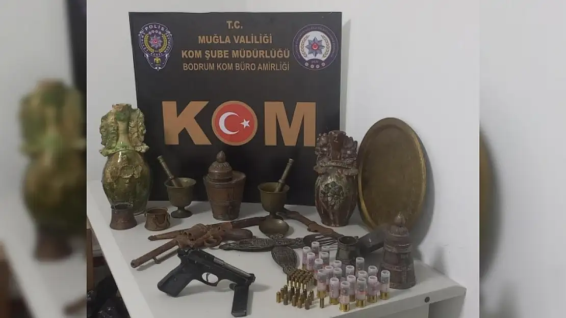 Bodrum'da Operasyon:  Çok Sayıda Tarihi Eser Ele Geçirildi