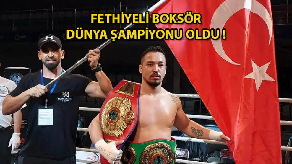 Fethiyeli Yenilgisiz Boksör Dünya Şampiyonu Oldu !