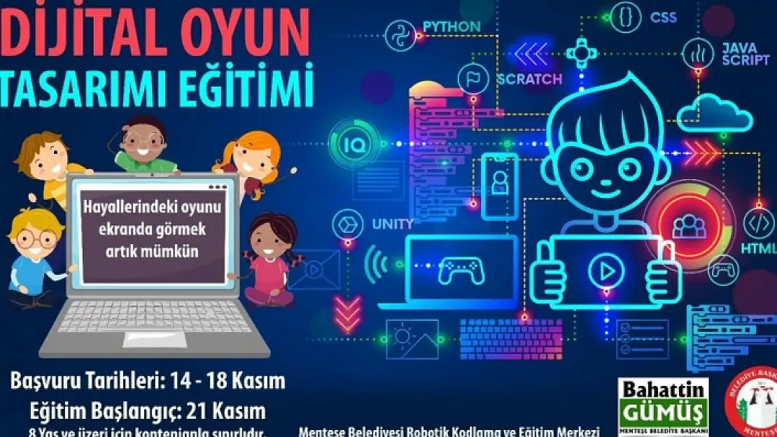 Menteşe Belediyesi'nden 'Dijital Oyun Tasarımı Eğitimi'
