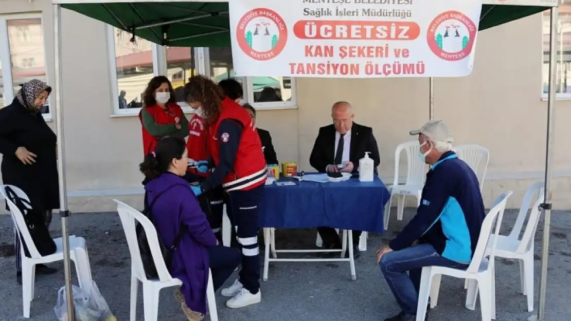 Menteşe Belediyesi'nden Ücretsiz Şeker Ölçümü