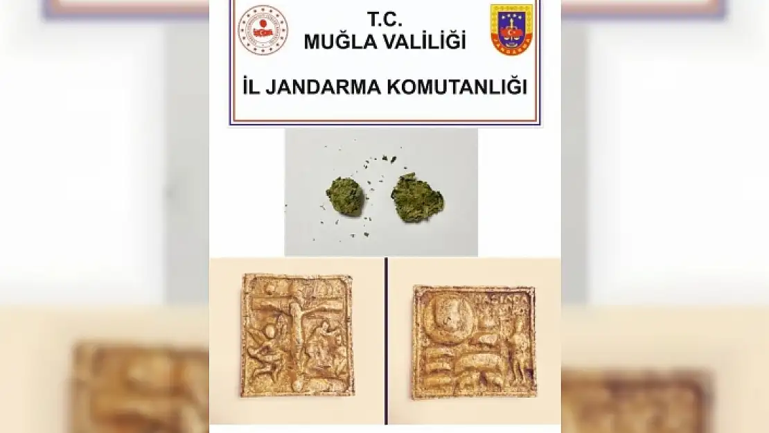Milas'ta 560 Gram Ağırlığında Altın Tablet Ele Geçirildi