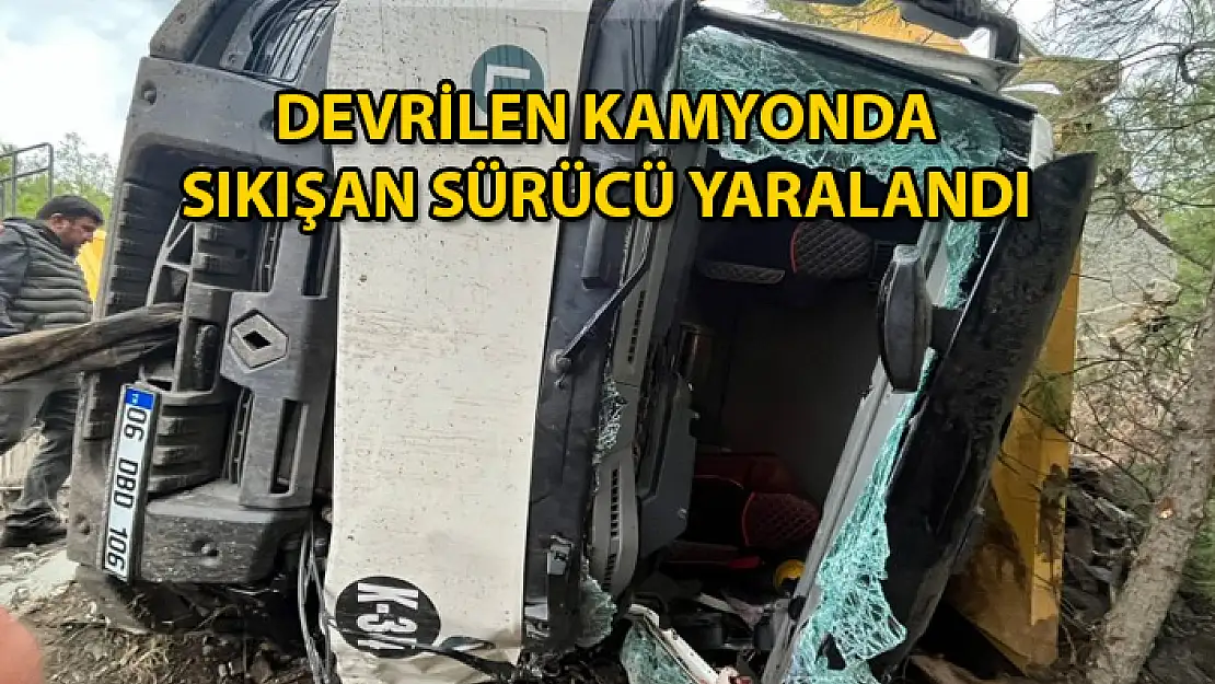 Milas'ta Kamyon Devrildi: 1 Yaralı