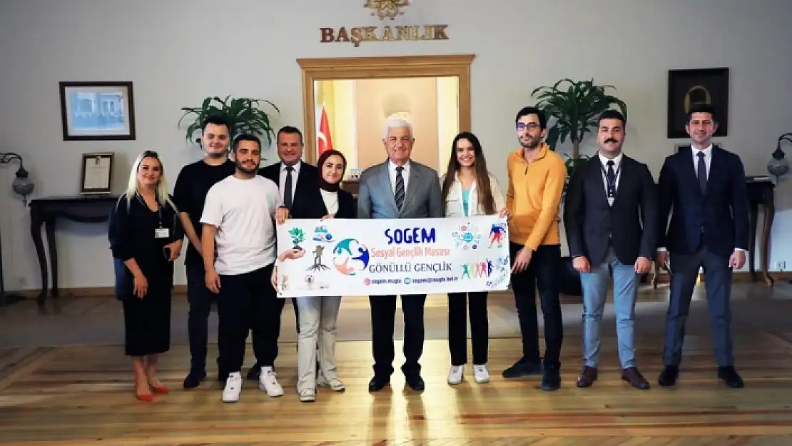 SOGEM Gönüllüleri Muğla Büyükşehir Başkanı Gürün'ü Ziyaret Etti