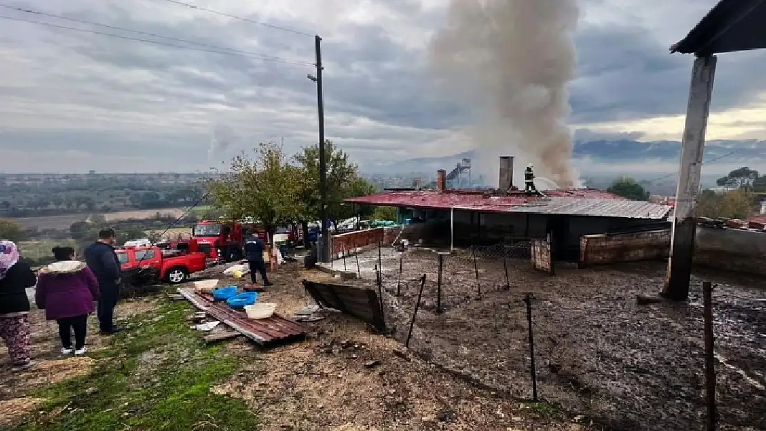 Yatağan'daki Bir Evde Korkutan Yangın