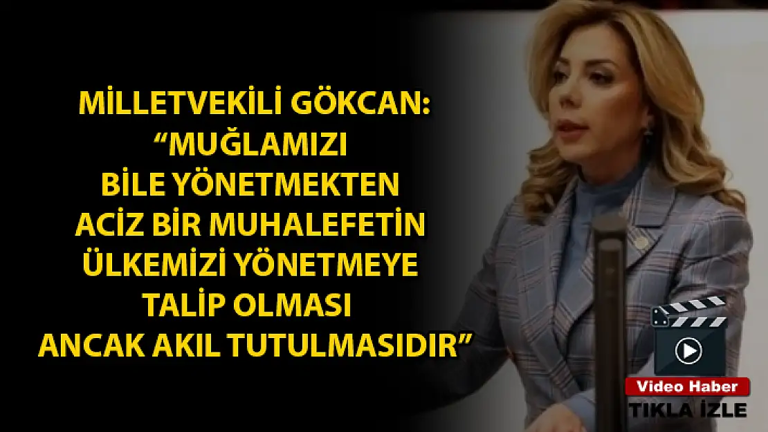 AK Parti Muğla Milletvekili Gökcan TBMM'de Muhalefete Yönelik Sert Eleştirilerde Bulundu