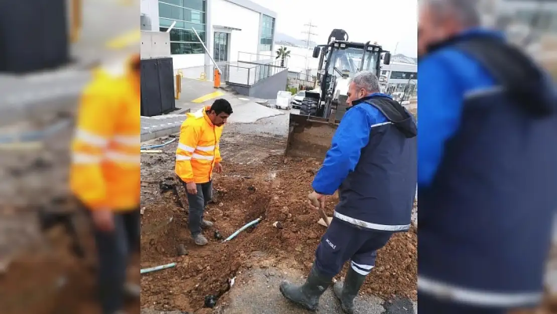 Bodrum'un 25 Mahallesinde İçme Suyu Hat Çalışması Gerçekleştirildi