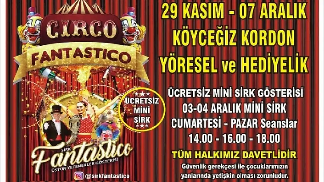 Köyceğiz'de Çocuklar İçin Sirk Gösterisi Sunulacak