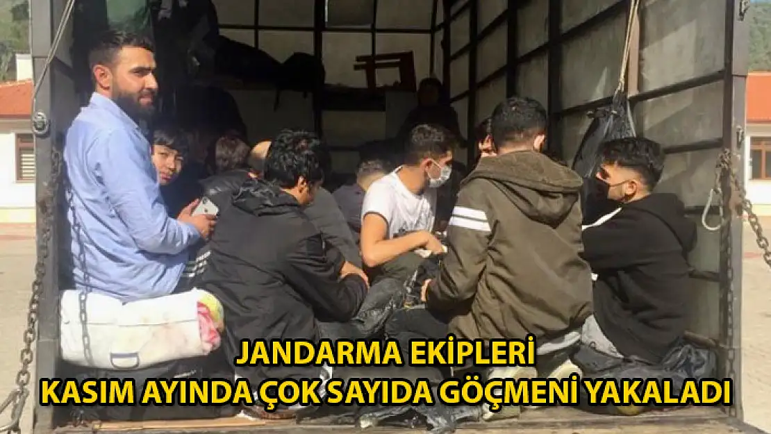 Muğla'da Jandarma Ekipleri Kasım Ayında 887 Göçmen Yakaladı
