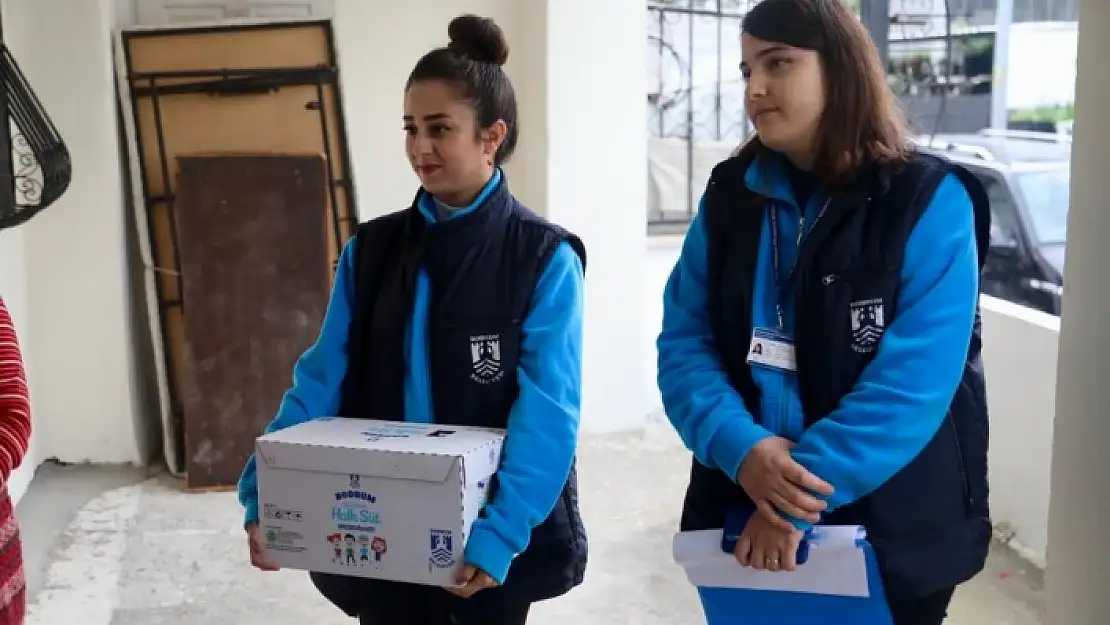 Bodrum'da Bir Yılda 65 Bin Litre Süt Dağıtıldı
