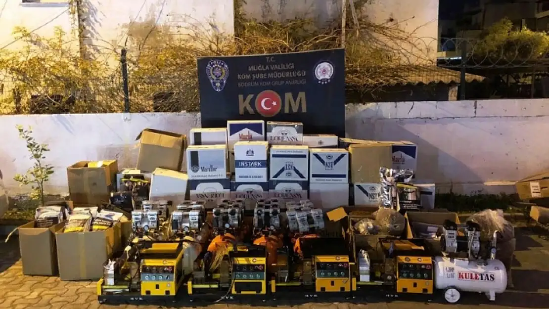 Bodrum'da Evini Sigara Üretim Fabrikasına Çeviren Şahıs Suçüstü Yakalandı