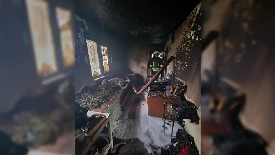 Dalaman'da Sobadan Çıkan Yangın Evi Yaktı