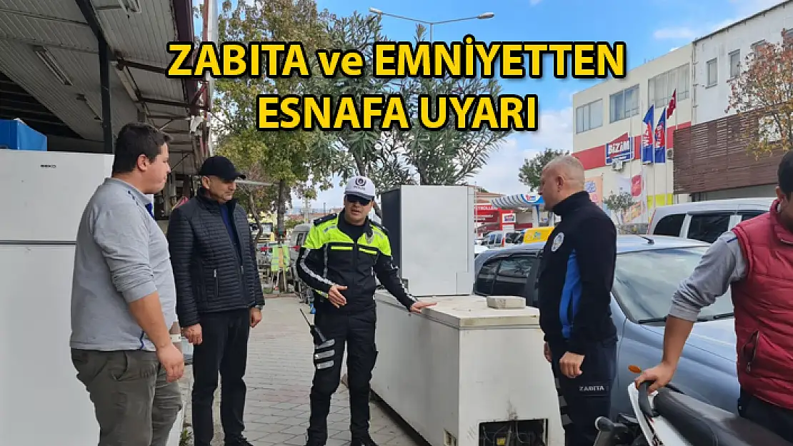 Fethiye'de Kaldırımları İşgal Eden İşletmeler Uyarıldı