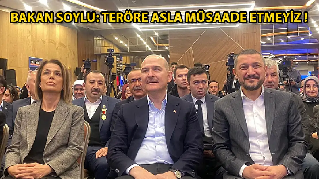İçişleri Bakanı Süleyman Soylu: Terör Kırmızı Çizgimizdir !
