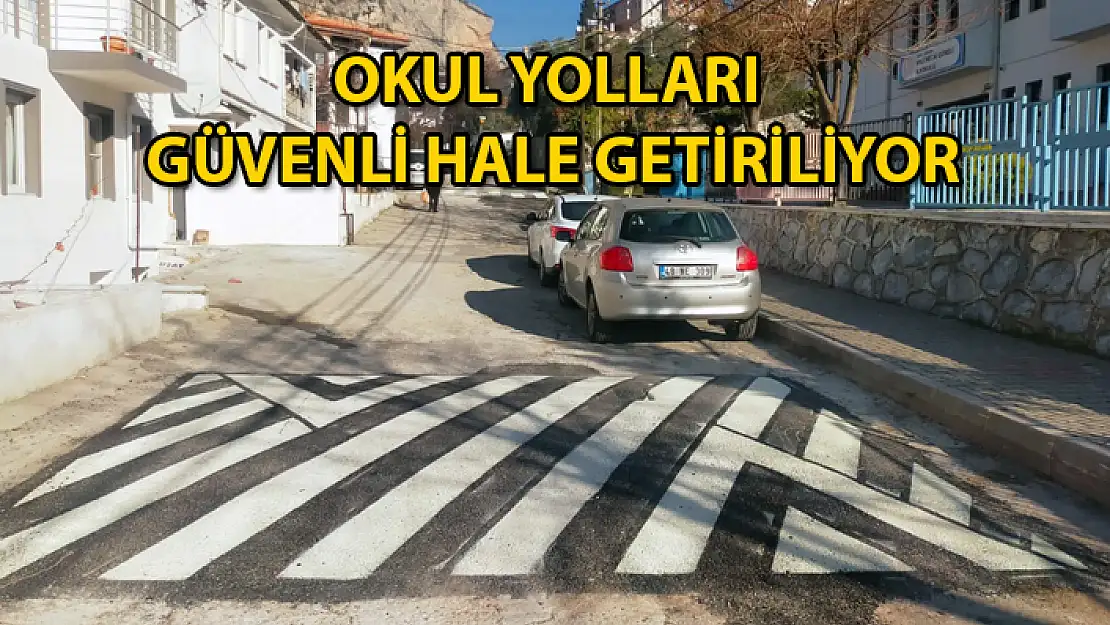 Menteşe'de Okul Yollarına Kasis Yapılıyor