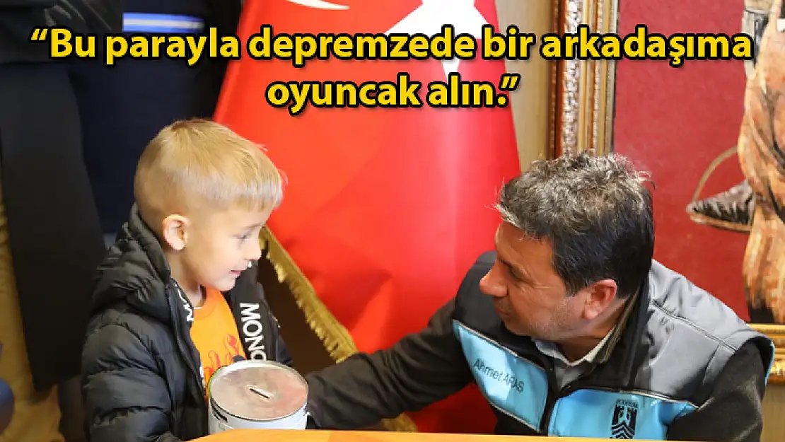 BODRUM'DA YAŞAYAN 5 YAŞINDAKİ ÇOCUK KUMBARASINDAKİ PARAYI BAĞIŞLADI