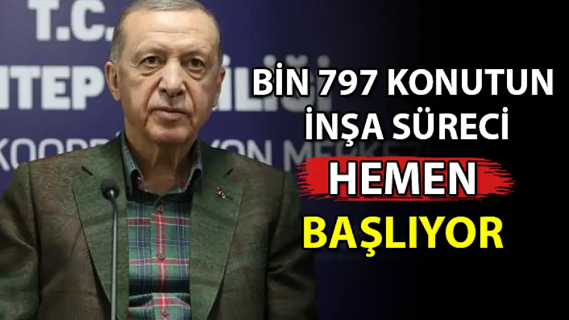 CUMHURBAŞKANI ERDOĞAN: İLK SÖZLEŞMELERİ İMZALADIK