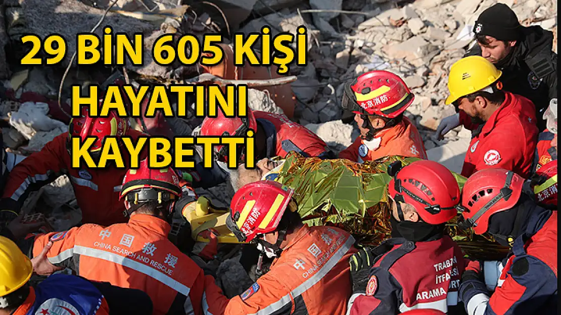 DEPREM FELAKETİNDE CAN KAYBI 29 BİNİN ÜZERİNE ÇIKTI