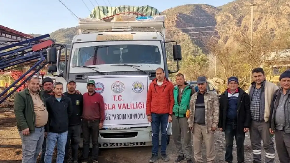 KÖYCEĞİZ'DEN DEPREMZELERE ODUN GİTTİ