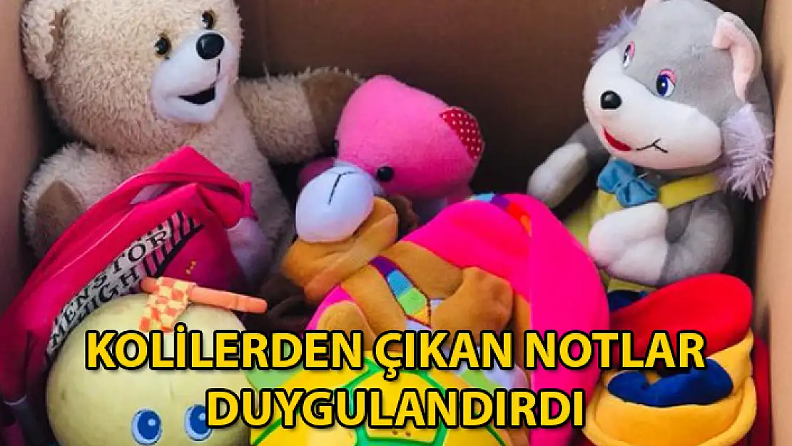 MİLAS'TAN DEPREM BÖLGESİNE GÖNDERİLEN YARDIM KOLİLERİNDEN DUYGULANDIRAN NOTLAR ÇIKTI