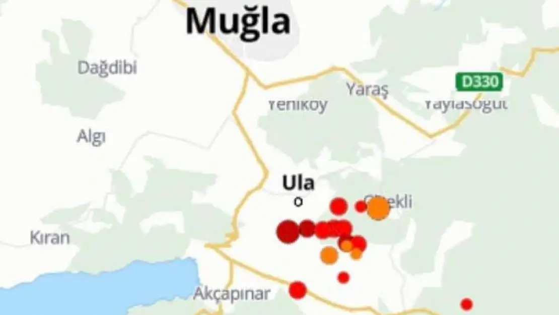 ULA'DA 24 SAATTE YAŞANAN 16 DEPREM KORKUTTU