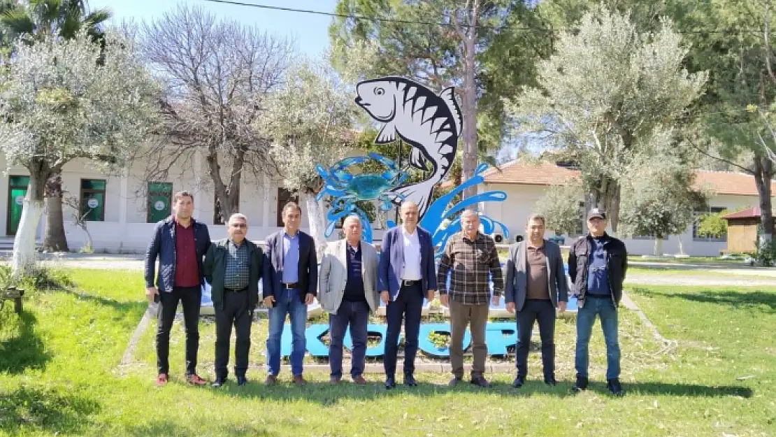 BAŞKAN UZUNDEMİR'DEN DALKO DALYAN SU ÜRÜNLERİ KOOPERATİFİ BAŞKANI YALILI'YA ZİYARET