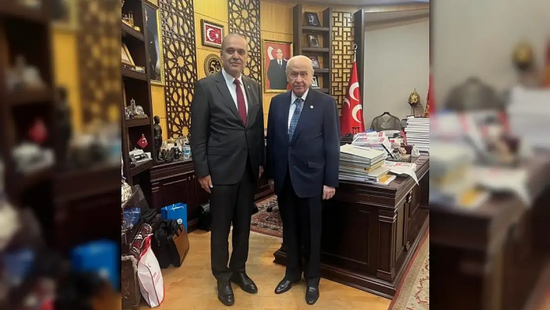 BAŞKAN UZUNDEMİR, MHP LİDERİ BAHÇELİ'Yİ ZİYARET ETTİ
