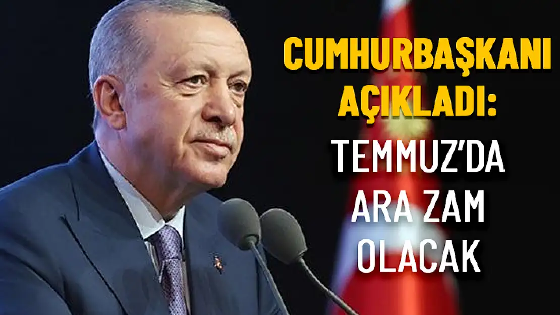 CUMHURBAŞKANI RECEP TAYYİP ERDOĞAN'DAN ASGARİ ÜCRET AÇIKLAMASI