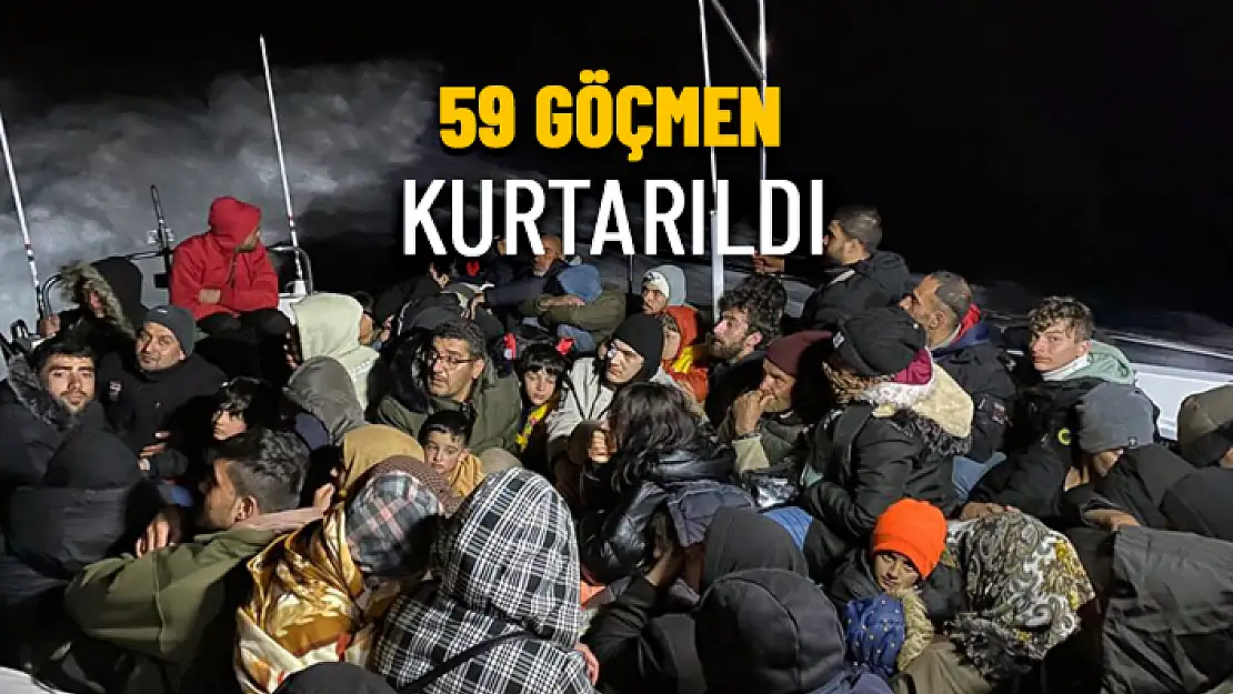 DATÇA'DA ÇOK SAYIDA GÖÇMEN KURTARILDI