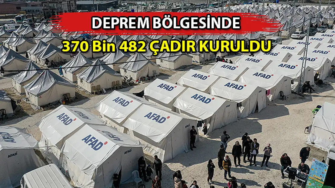 DEPREM BÖLGESİNDE YÜZLERCE ÇADIR KENT VE KONTEYNER KENT KURULDU