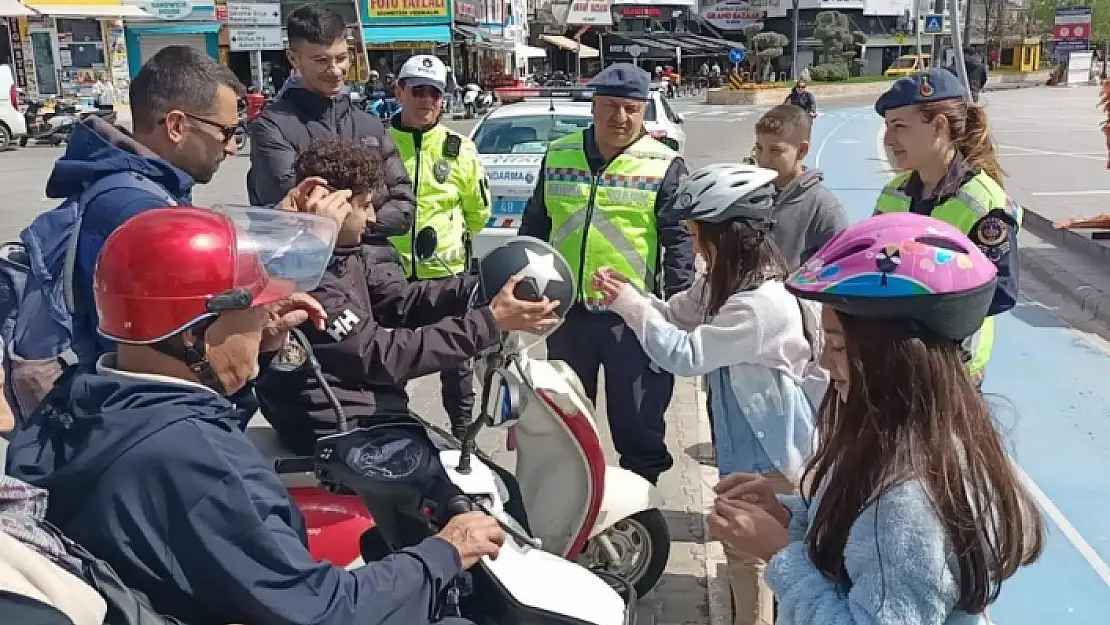 MARMARİS'TEKİ ÖĞRENCİLERDEN 'HAYATI KAFANA TAK GÜVENLİ YAŞAMAYA BAK' PROJESİ