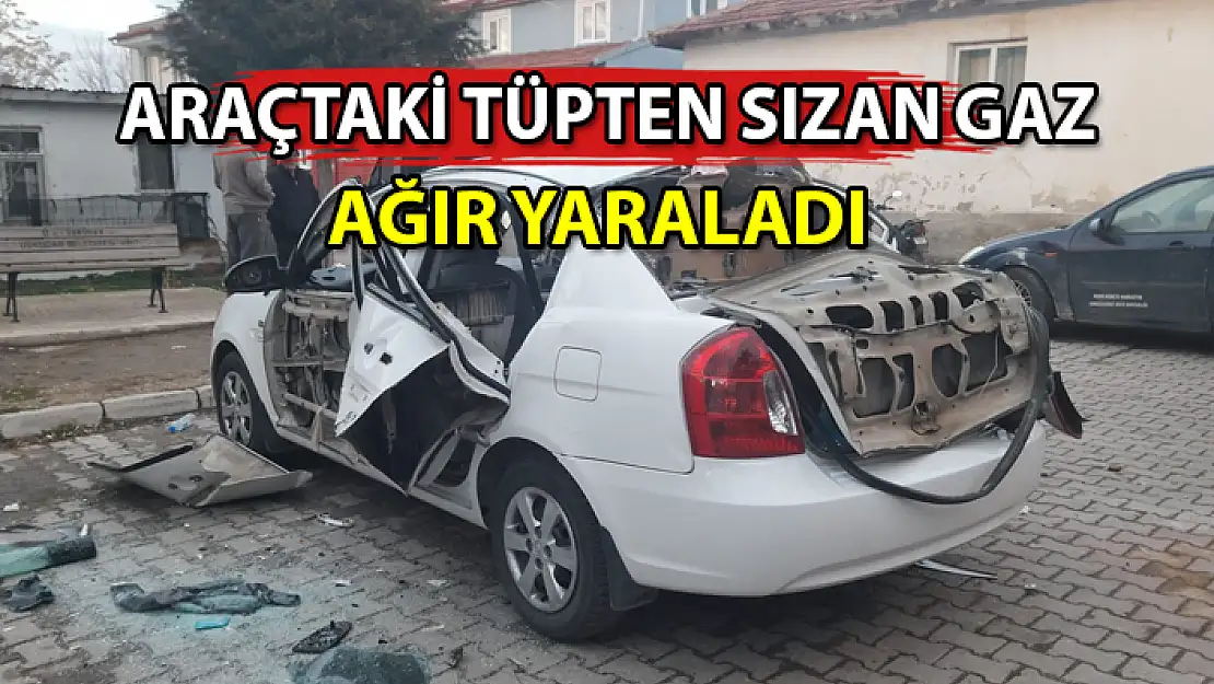 OTOMOBİLİNDE SİGARA İÇMEK İSTERKEN AĞIR YARALANDI