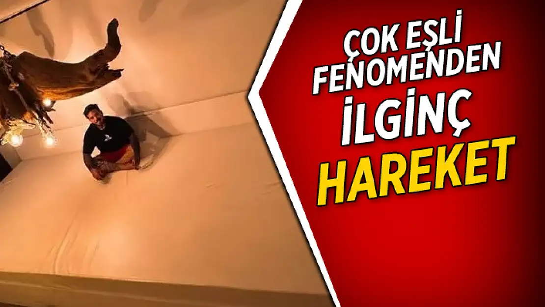 6 EŞİYLE AYNI ANDA UYUMAK İÇİN 6 METRELİK YATAK HAZIRLATTI