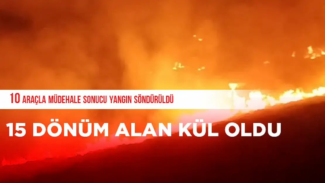 BODRUM'DA ÇIKAN YANGIN,1.5 SAAT SONRA SÖNDÜRÜLEBİLDİ