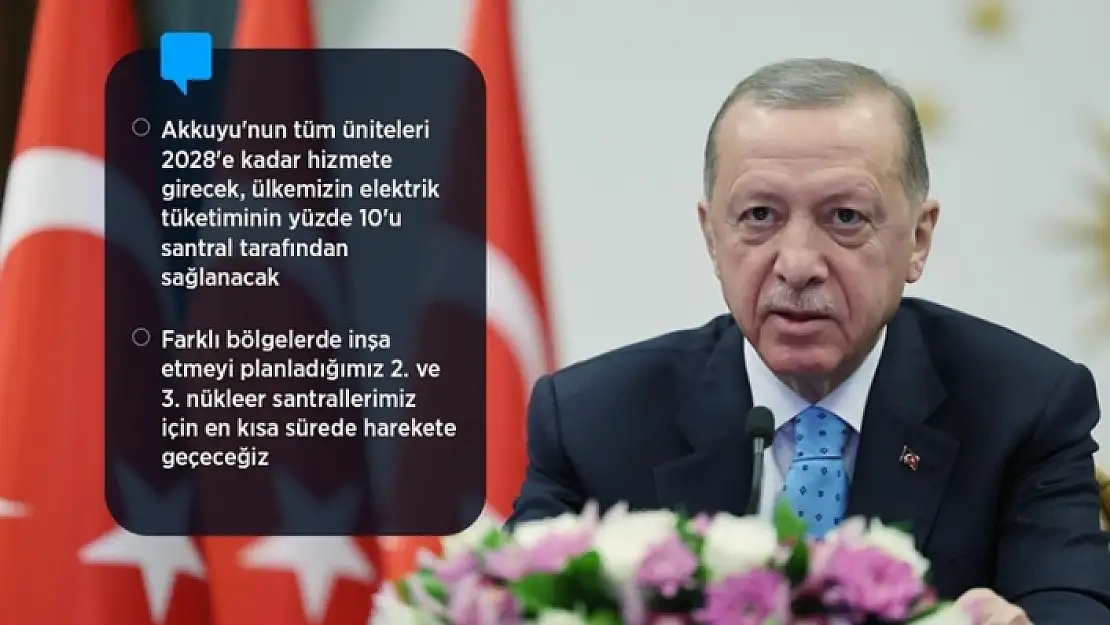 CUMHURBAŞKANI ERDOĞAN: DÜNYADA NÜKLEER GÜÇ SAHİBİ ÜLKELER LİGİNE YÜKSELDİK