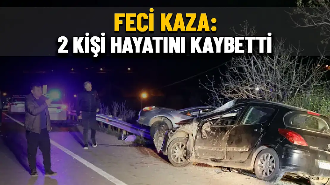 GECE SAATLERİNDE MEYDANA GELEN KAZADA BİRİ POLİS 2 KİŞİ HAYATINI KAYBETTİ