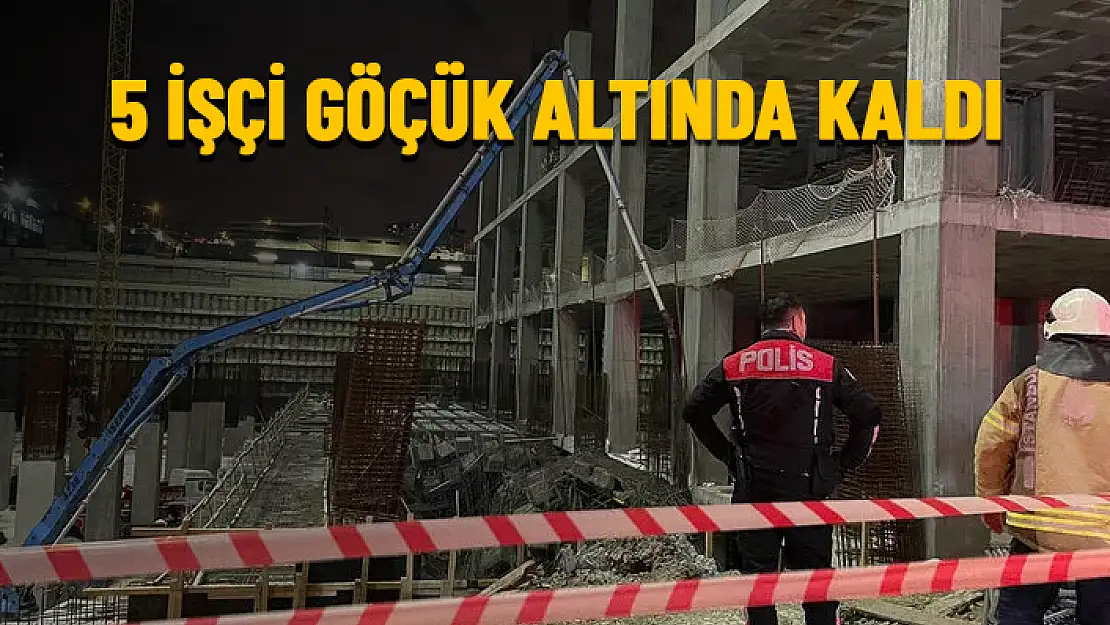 İNŞAAT ALANINDA ÇÖKME MEYDANA GELDİ