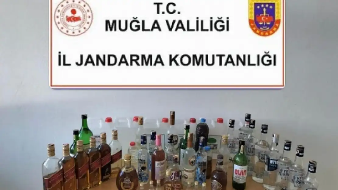 YATAĞAN'DA KAÇAK İÇKİ OPERASYONU: 3 GÖZALTI