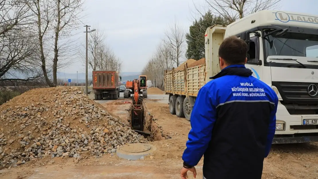 DÜĞEREK'TEKİ KANALİZASYON ÇALIŞMASI DEVAM EDİYOR