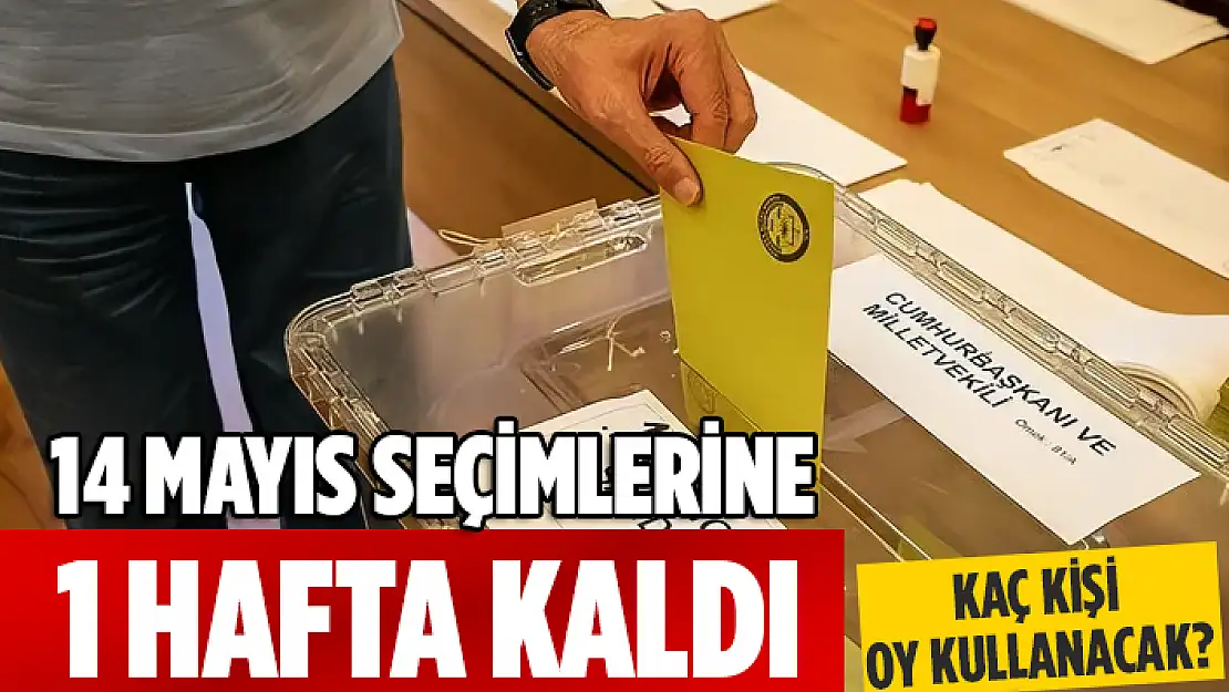 TÜRKİYE 1 HAFTA SONRA SANDIĞA GİDİYOR