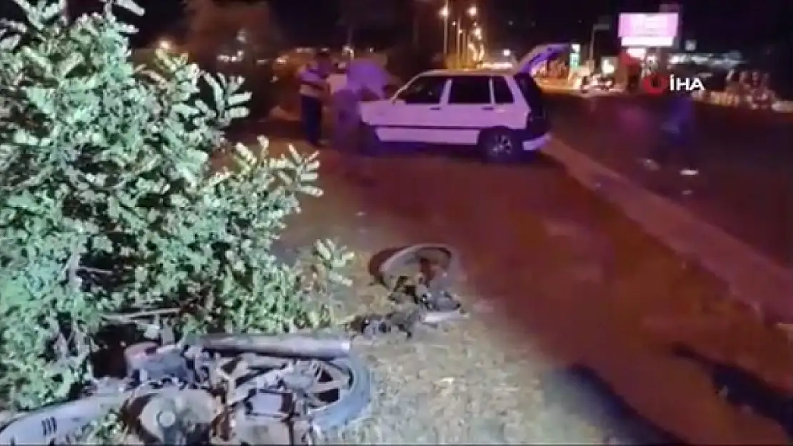 15 YAŞINDA Kİ MOTOSİKLET SÜRÜCÜSÜ HAYATINI KAYBETTİ
