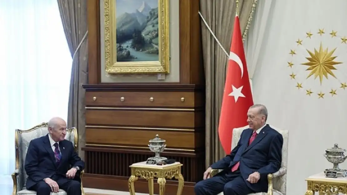 CUMHURBAŞKANI ERDOĞAN DEVLET BAHÇELİ İLE GÖRÜŞTÜ