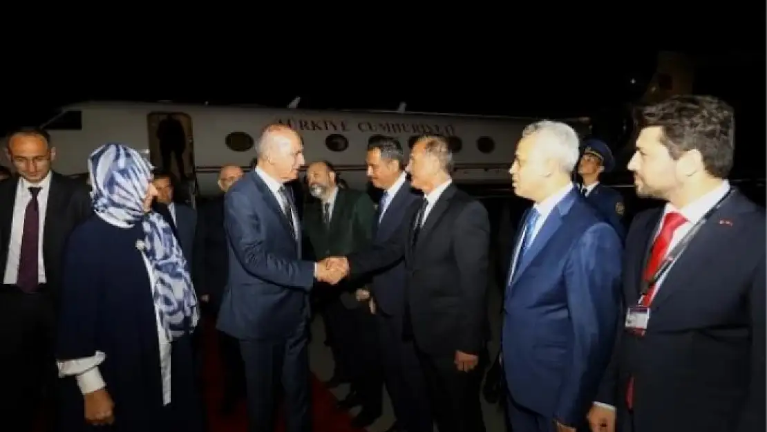 TBMM BAŞKANI NUMAN KURTULMUŞ AZARBAYCAN'A ZİYARET GERÇEKLEŞTİRDİ