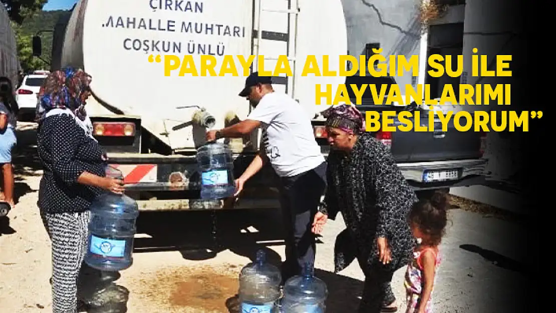 BODRUM'DA VATANDAŞLAR SUSUZLUKLA MÜCADELE EDİYOR