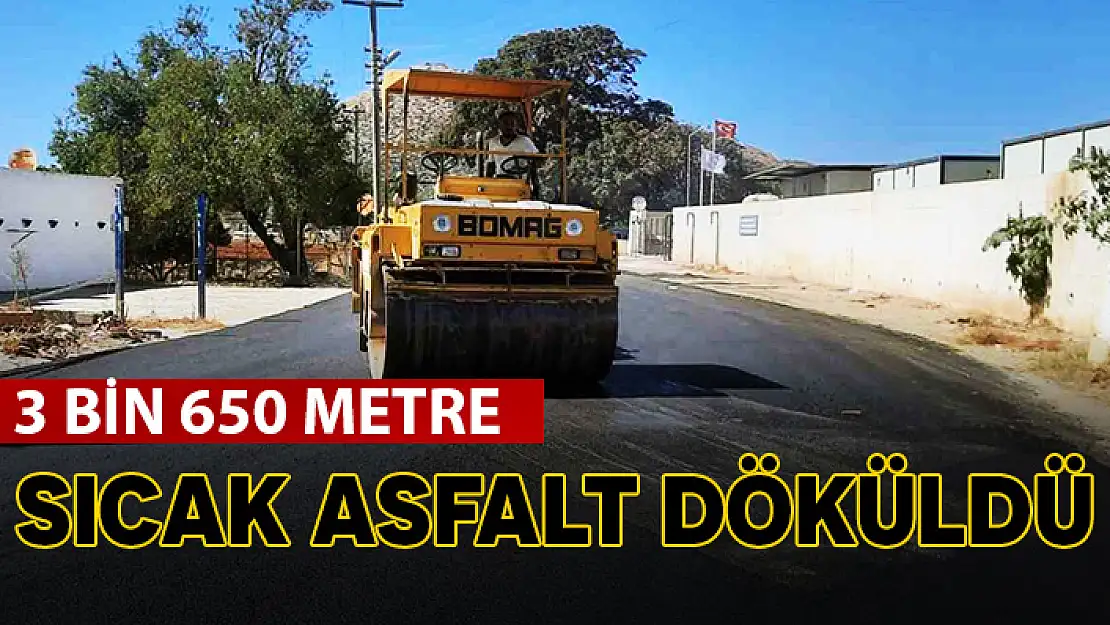 BODRUM TURGUTREİS'TE SICAK ASFALT ÇALIŞMASININ SONUNA GELİNDİ