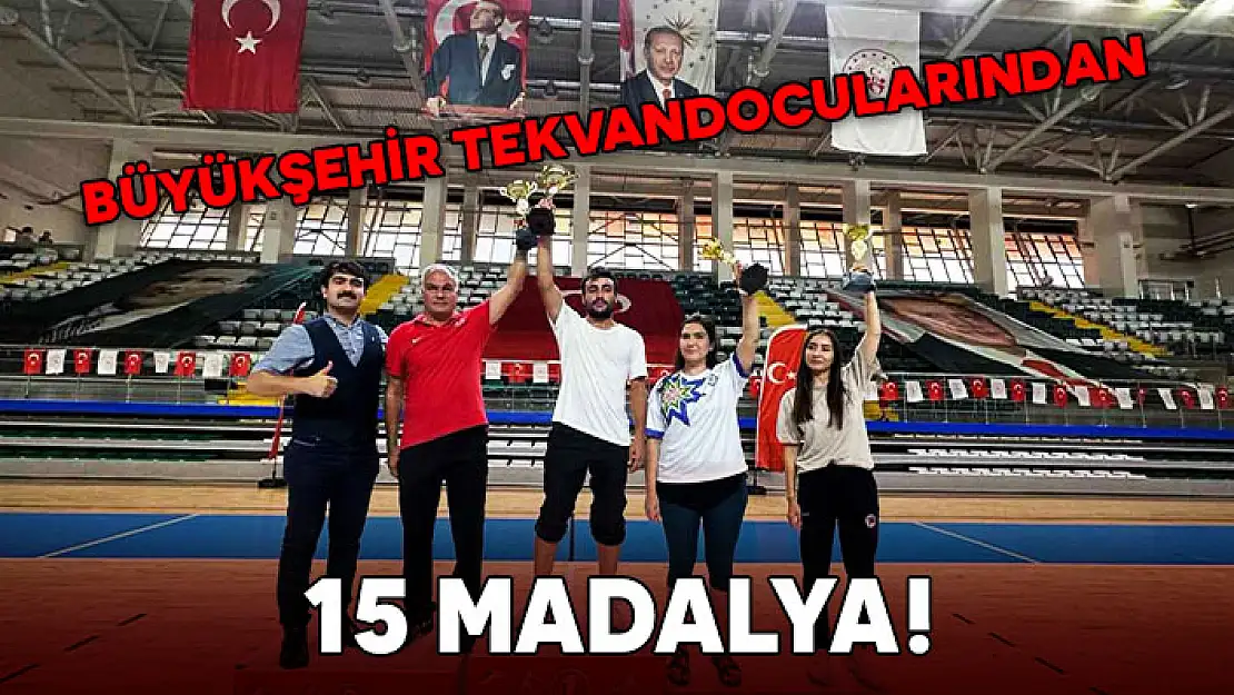 MUĞLA BÜYÜKŞEHİR TEKVANDOCULARI 15 MADALYAYLA PARLADI