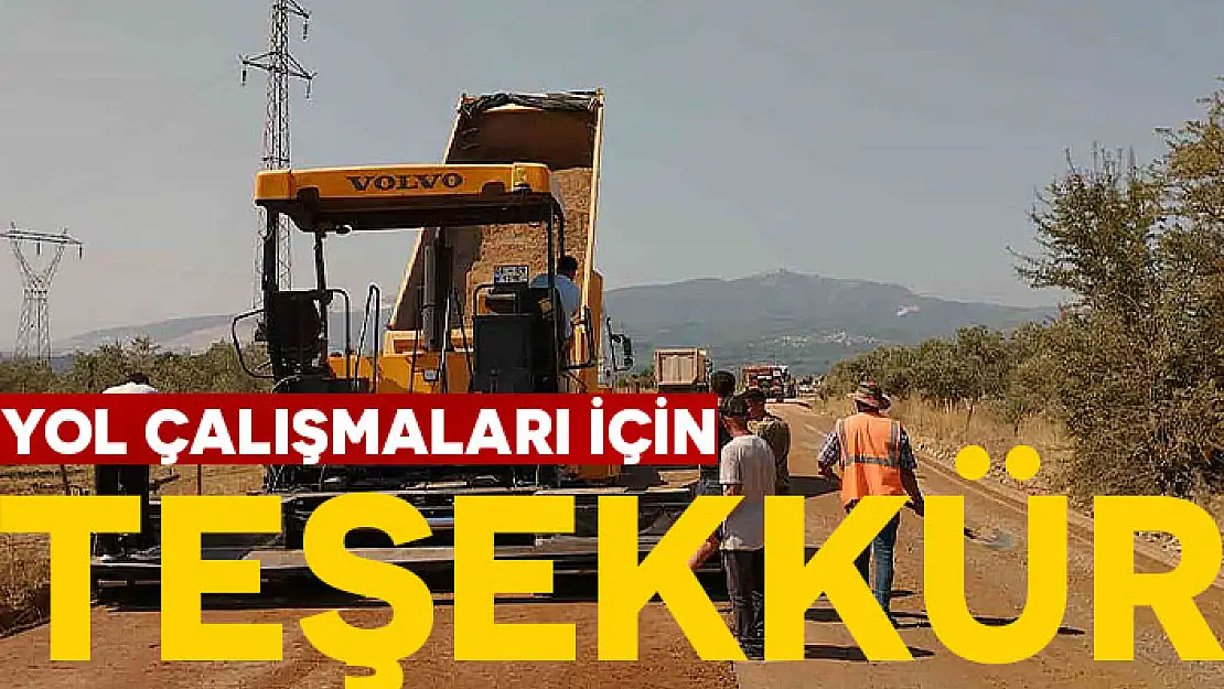 MUHTARLARDAN BELEDİYEYE YOL İÇİN TEŞEKKÜR