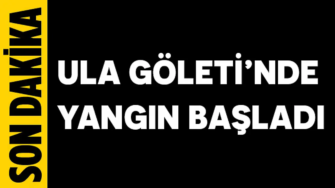 SON DAKİKA: ULA GÖLETİ YANIYOR