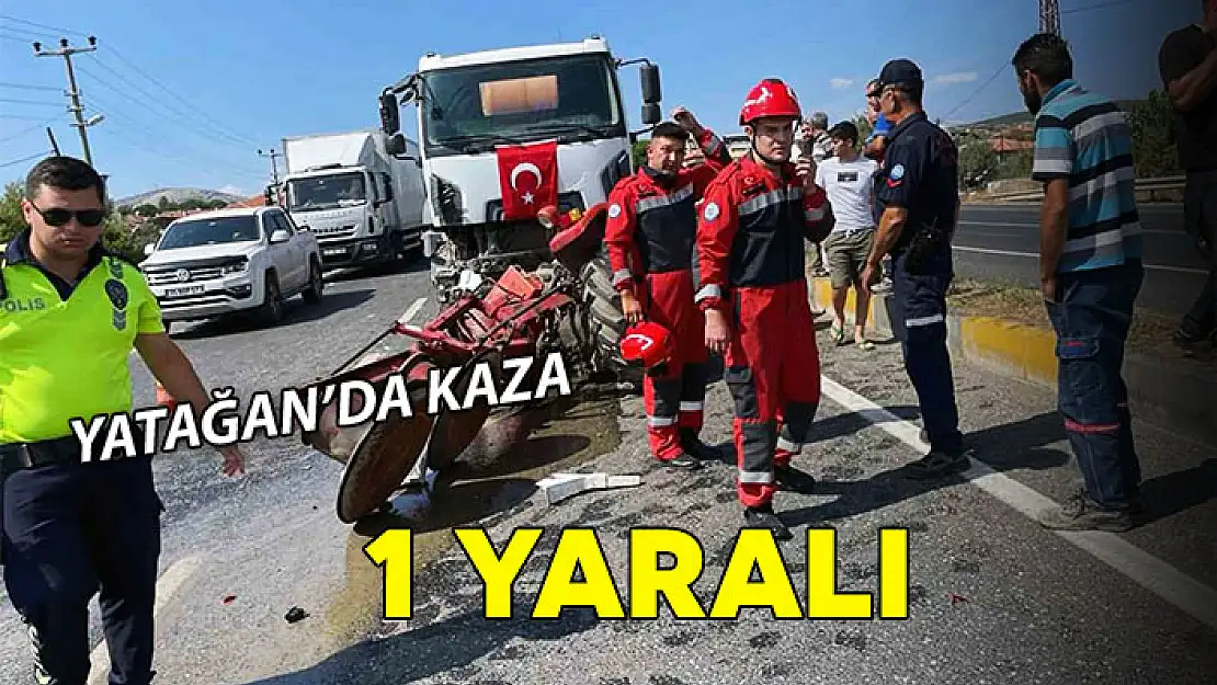 YATAĞAN'DA BETON MİKSERİ İLE TRAKTÖR ÇARPIŞTI